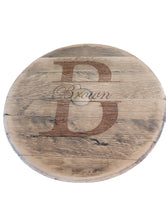 Load image into Gallery viewer, Engraved Whiskey Barrell Lid