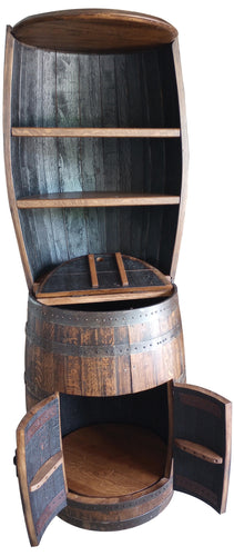 Whiskey Barrel Hutch