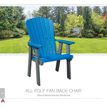 Load image into Gallery viewer, L.A. Patio All Poly Fan Back  Chair