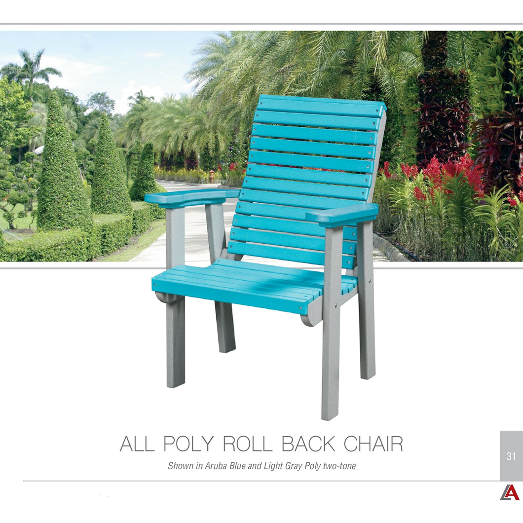 L.A.  Patio Roll Back  Chair